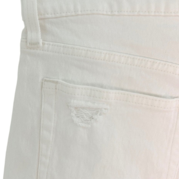 GAP White Cheeky High Rise Denim Shorts NWT 29 Tall - Picture 10 of 13